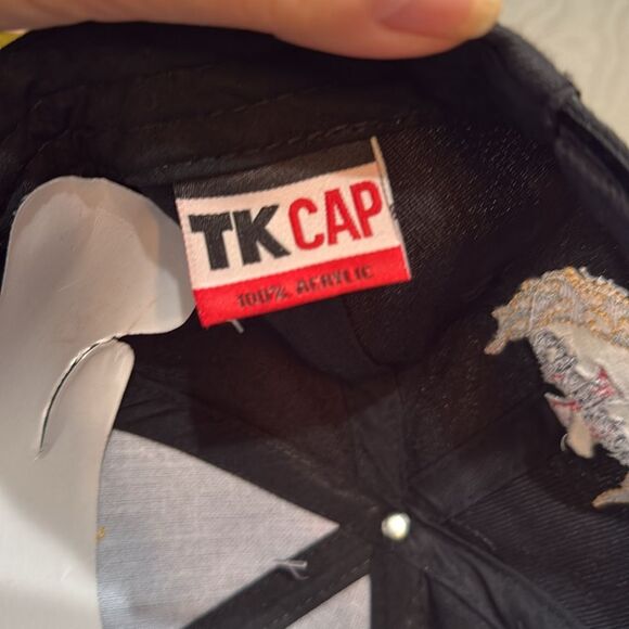 Choppers Flames Embroidered Cap Hat Adjustable Black NWT - Picture 10 of 14